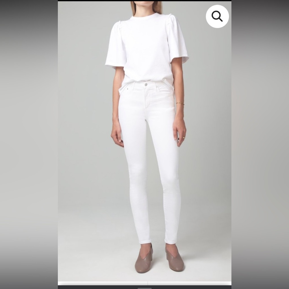 Citizens of humanity Rocket high rise skinny white jean